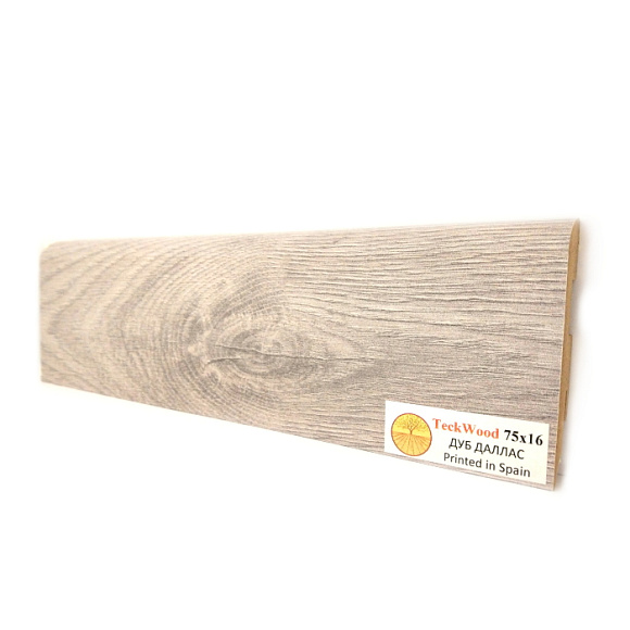 Плинтус Teckwood Дуб Даллас (Oak Dallas) 75 мм
