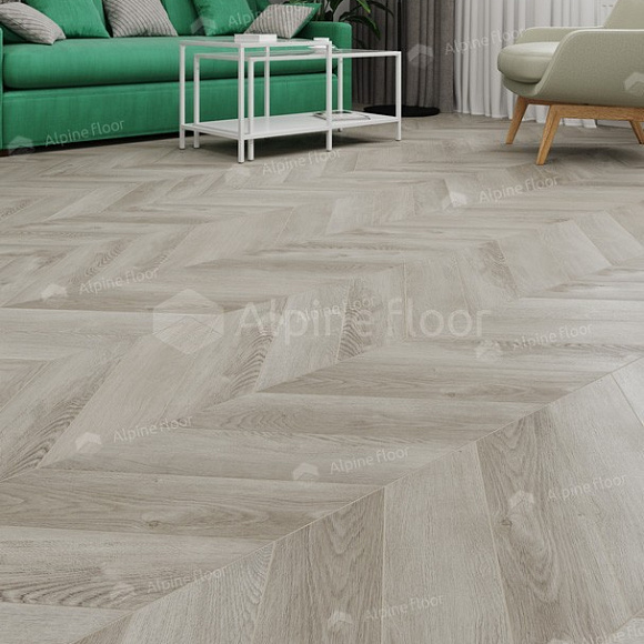 Кварцвиниловая плитка Alpine Floor клеевая Chevron Alpine LVT Дуб Фантазия Chevron ECO 20-1 французская елка 555×127×2,5 Кварцвиниловая плитка Alpine Floor клеевая Chevron Alpine LVT Дуб Фантазия Chevron ECO 20-1 французская елка 555×127×2,5
