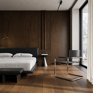 Кварцевый паркет Quartz Parquet Престиж Дуб Кедровый Латте 1258-59. Размер 700-1900х190х7мм (1.805)