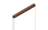 Молдинг D12V1 BR396 HI WOOD 12мм х 12мм х 2.7м