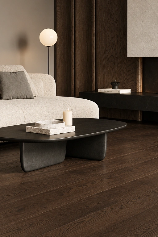 Кварцевый паркет Quartz Parquet Престиж Дуб Трюфельный 1258-03. Размер 700-1900х190х7мм (1.805)