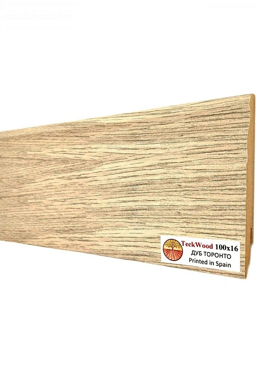 Плинтус Teckwood Дуб Торонто (Oak Toronto) 100мм