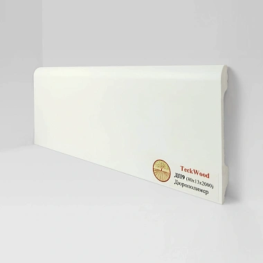 Плинтус Teckwood Белый ДП8 100х14 крепление на клипсу