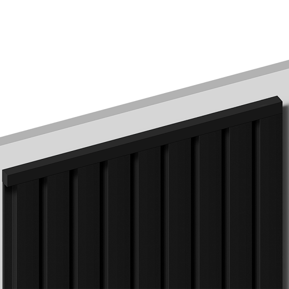 Молдинг D12V1 BK HI WOOD 12мм х 12мм х 2.7м