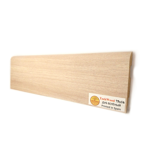 Плинтус Teckwood Дуб беленый (White Oak) 75 мм
