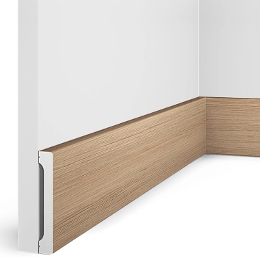 Плинтус B90V1 BR417 HI WOOD 90мм х 14мм х 2.7м