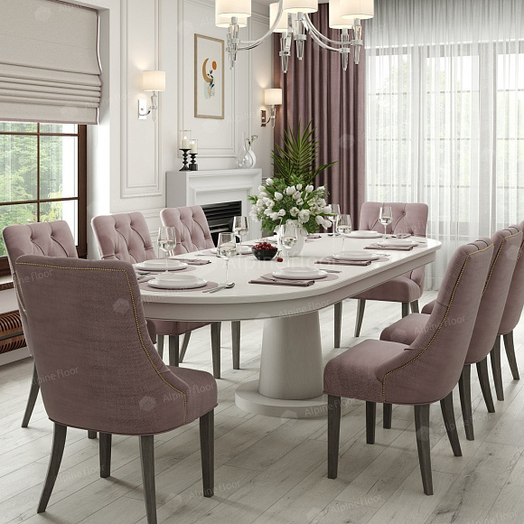 Кварцвиниловый SPC ламинат Alpine Floor Premium XL Дуб Слоновая кость ECO 7-17 1220×183×8