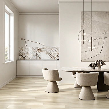 Кварцевый паркет Quartz Parquet Классик Клён Американский Белый 400-56 5/0,6 мм