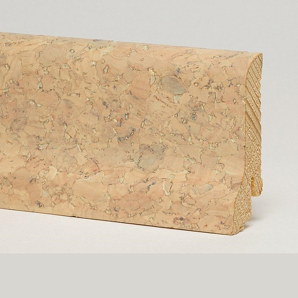 Плинтус Pedross Пробка кремовая 60 х 22 мм шпонированный