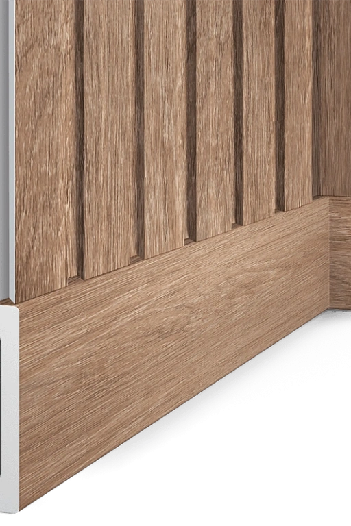 Плинтус B90V1 BR416 HI WOOD 90мм х 14мм х 2.7м