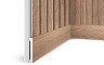 Плинтус B90V1 BR416 HI WOOD 90мм х 14мм х 2.7м