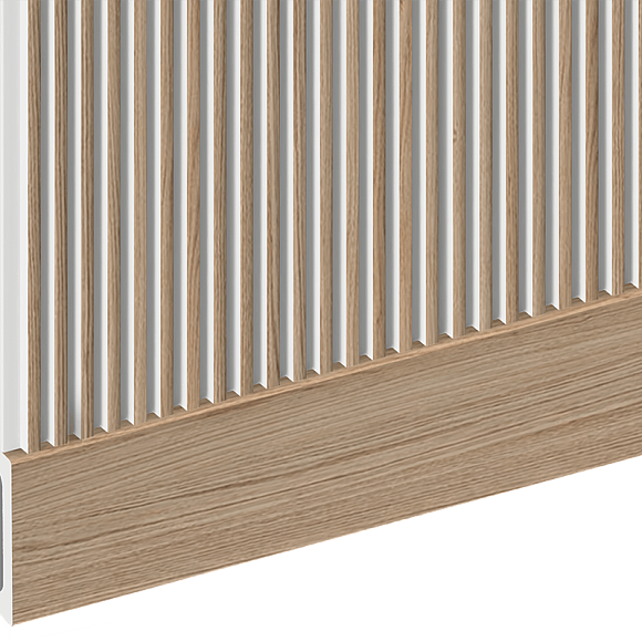 Плинтус  B90V1 BR417 HI WOOD 90мм х 14мм х 2.7м