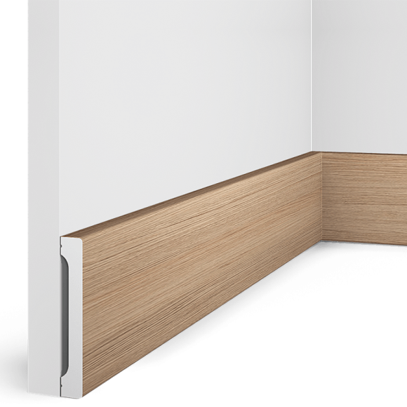 Плинтус  B90V1 BR417 HI WOOD 90мм х 14мм х 2.7м