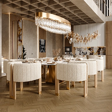 Кварцевый паркет Quartz Parquet Штучный паркет Дуб Конго 44-1258-54 5/0,6 мм