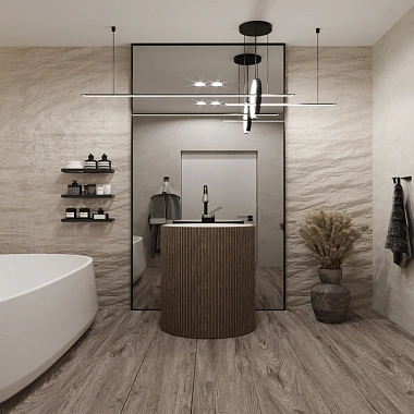SPC ламинат AlixFloor City Line Дуб бергамо серый