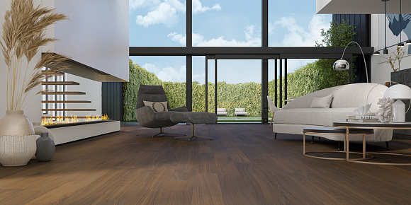 Кварцевый паркет Quartz Parquet Классик Орех Американский 400-29 7/1,2 мм