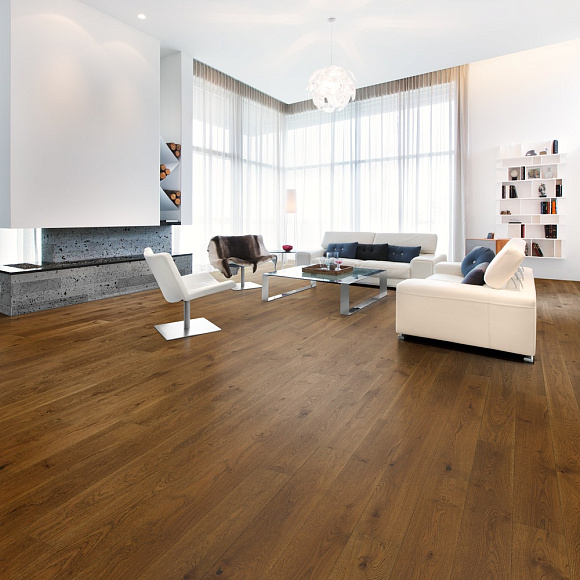 Паркетная доска Karelia Дуб Story 138 Burnt Sienna