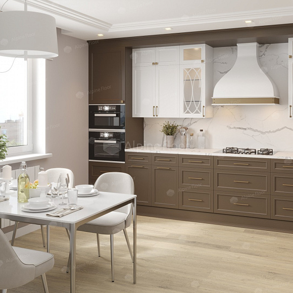 Кварцвиниловый SPC ламинат Alpine Floor Premium XL Дуб Капучино ECO 7-12 1524×180×8