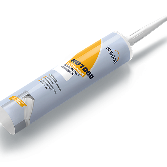 Клей монтажно-стыковочный HD1000 HIWOOD 280мл (6-8м.пог)