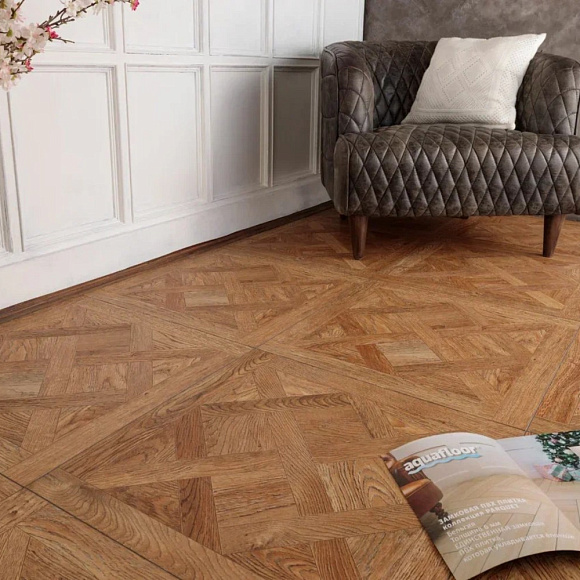 Кварцвиниловый SPC ламинат Aquafloor Versailles AF7004VS 600×600×7