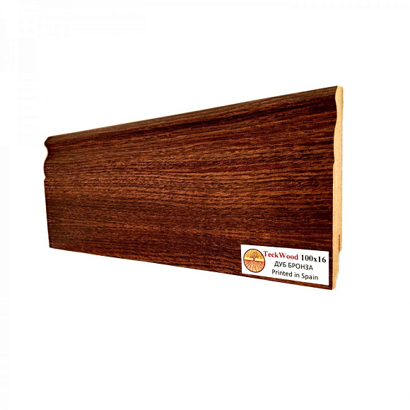 Плинтус Teckwood Дуб Бронза (Oak Bronze) 100мм