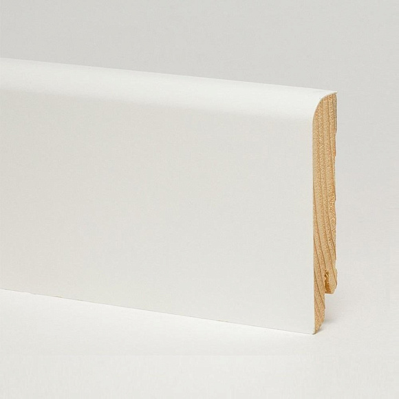 Плинтус Pedross Белый гладкий 70 х 15 мм шпонированный