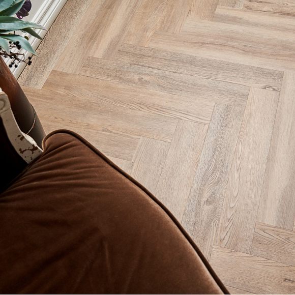 Виниловый пол Vinilam Parquet Herringbone Glue Паркет Северный