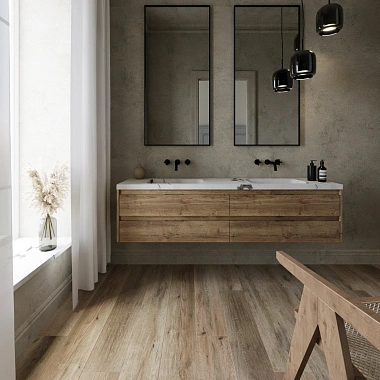 SPC ламинат AlixFloor City Line Дуб вельвет коричневый