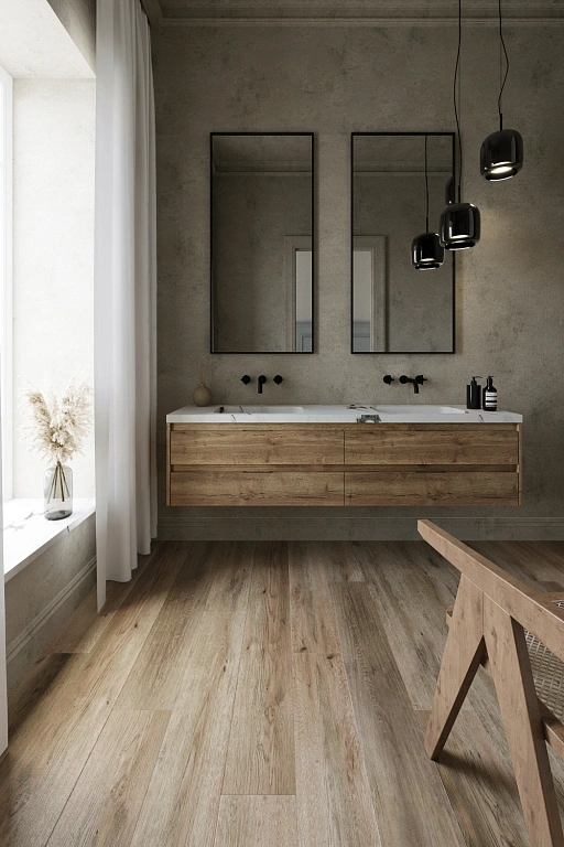 SPC ламинат AlixFloor City Line Дуб вельвет коричневый
