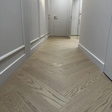 Кварцевый паркет Quartz Parquet Английская Ёлка Дуб Шампань 33-414 5/0,6 мм