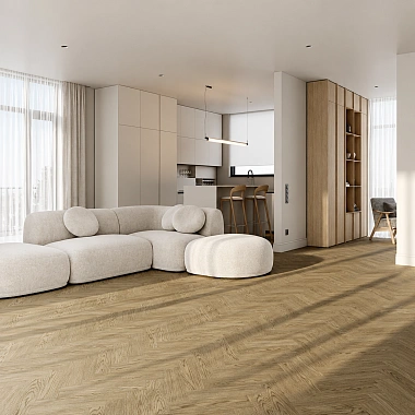 Кварцевый паркет Quartz Parquet Штучный паркет Дуб Конго 44-1258-54 5/0,6 мм