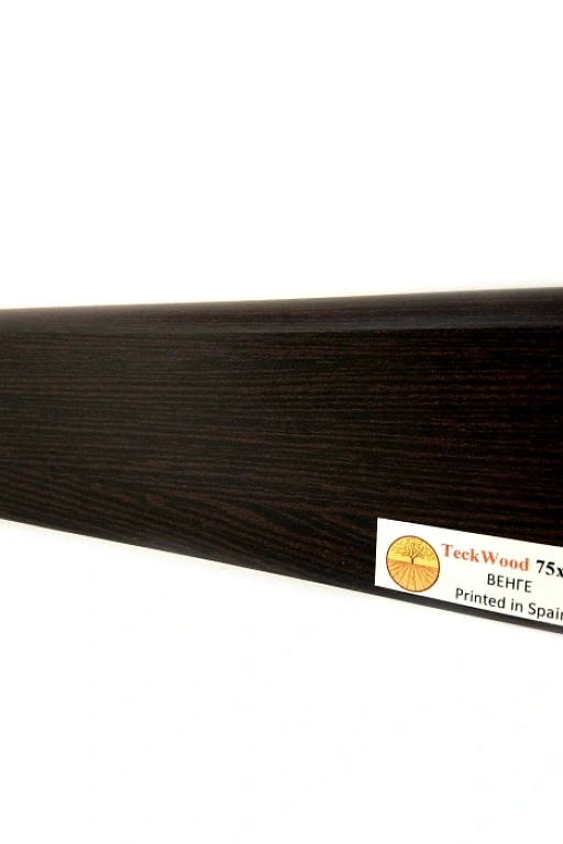 Плинтус Teckwood Дуб Венге (Wenge) 75 мм