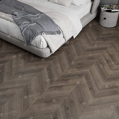 Кварцвиниловый SPC ламинат Alpine Floor Chevron Alpine Дуб Антарес ECO 18-9 французская елка 600×127×5