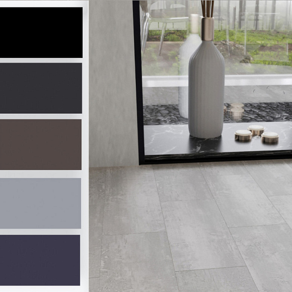 Каменный ламинат SPC StoneFloor 8875707 HP Плитка Темно-серая 610*305*4,5 мм Каменный ламинат SPC StoneFloor 8875707 HP Плитка Темно-серая 610*305*4,5 мм