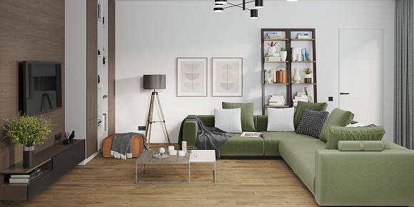 Кварцвиниловый SPC ламинат Damy Floor Family Орех Европейский European Walnut 0036-2 1220×180×4
