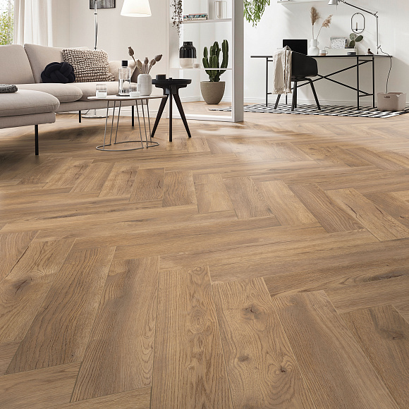 Ламинат Kronotex Herringbone Дуб Натуральный Петерсcон D 4764