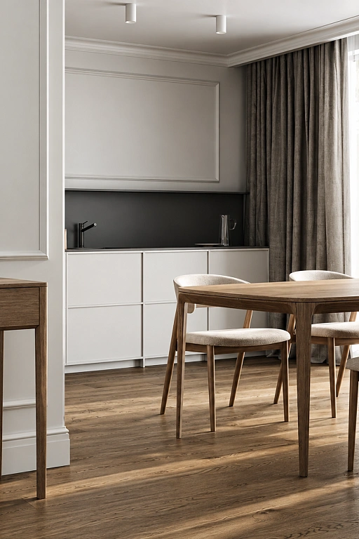 Кварцевый паркет Quartz Parquet Престиж Дуб Амбарный 1258-04. Размер 700-1900х190х7мм (1.805)