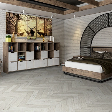 Кварцвиниловый SPC ламинат Damy Floor London Йорк York 191023EL-04 венгерская елка 615×123×4