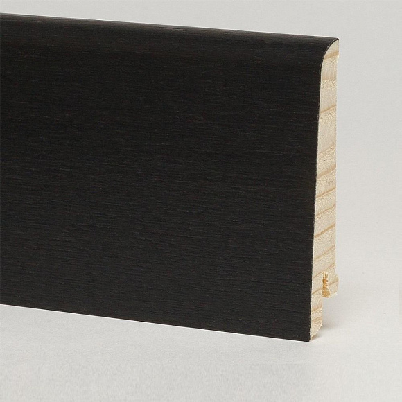 Плинтус Pedross Дуб черный 80 х 16 мм шпонированный