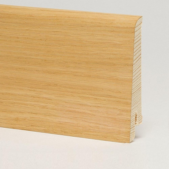 Плинтус Pedross Дуб без покрытия 80 х 16 мм шпонированный