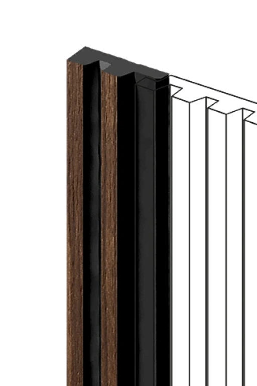 Финишный молдинг LF129A BR396NK HI WOOD 33мм х 11мм х 2.7м