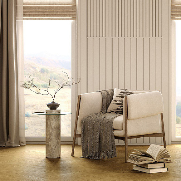 Кварцевый паркет Quartz Parquet Штучный паркет Дуб Рейн 44-33429 5/0,6 мм