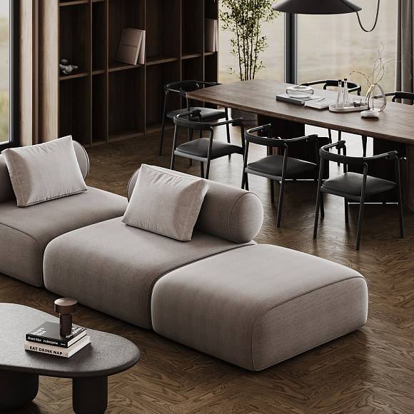 Кварцевый паркет Quartz Parquet Штучный паркет Дуб Брауни 44-413 5/0,6 мм