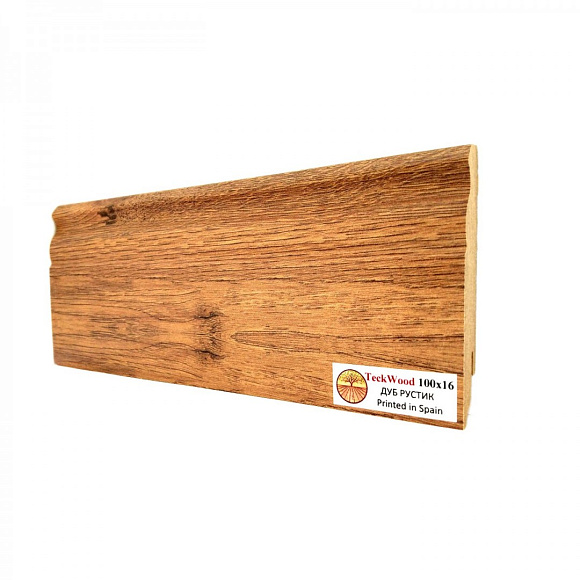 Плинтус Teckwood Дуб Рустик (Oak Rustic) 100мм