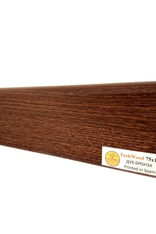 Плинтус Teckwood Дуб Бронза (Oak Bronze) 75 мм