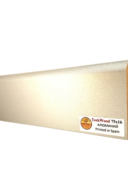 Плинтус Teckwood Дуб Алюминий 75 мм