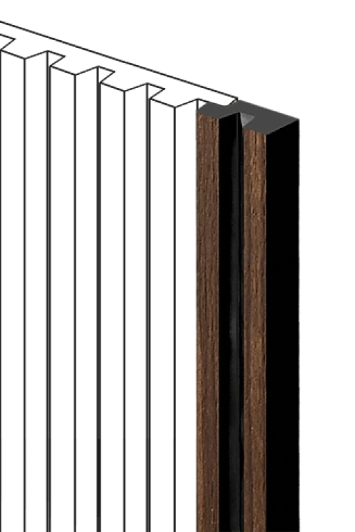 Финишный молдинг LF129B BR396NK HI WOOD 23мм х 11мм х 2.7м