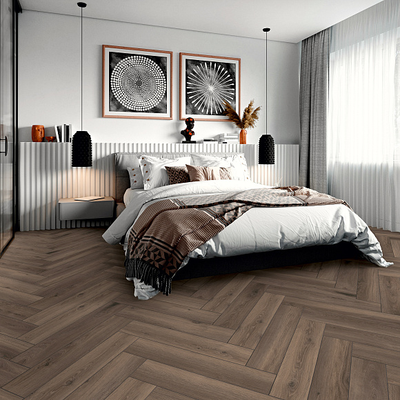 Ламинат Kronotex Herringbone Дуб Феррара D 3860