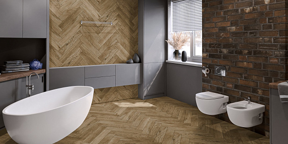 Кварцвиниловый SPC ламинат Damy Floor London Кембридж Cambridge 200410EL-01 венгерская елка 615×123×4