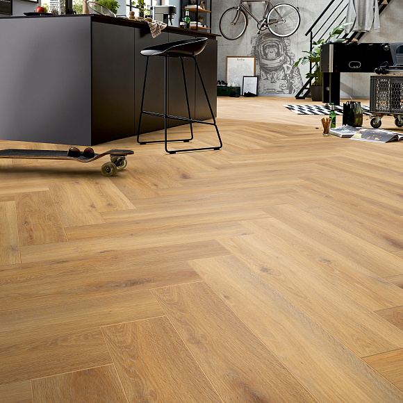 Ламинат Kronotex Herringbone Дуб Пиза D 3861